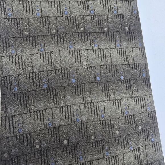 Men's Necktie Necktie brown tan Geometric 58" x 4" Vintage Suit Tie - Picture 4 of 6